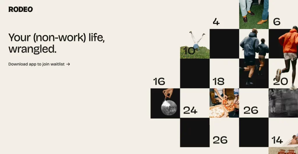 Rodeo: l’app ideale per organizzare piani con gli amici che già conosci.