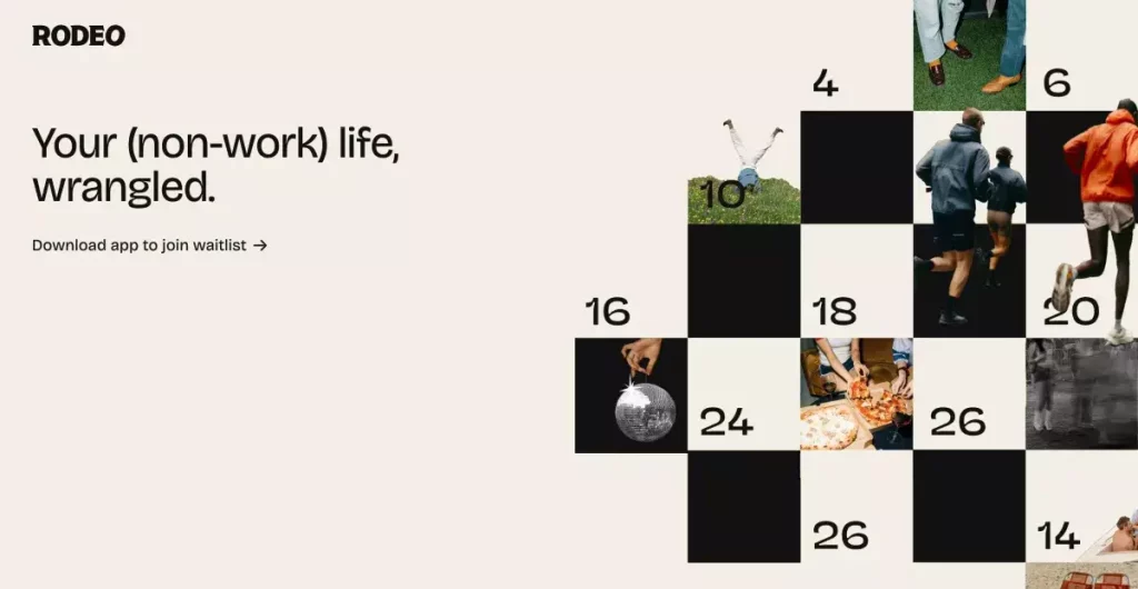 Rodeo: l’app ideale per organizzare piani con gli amici che già conosci.