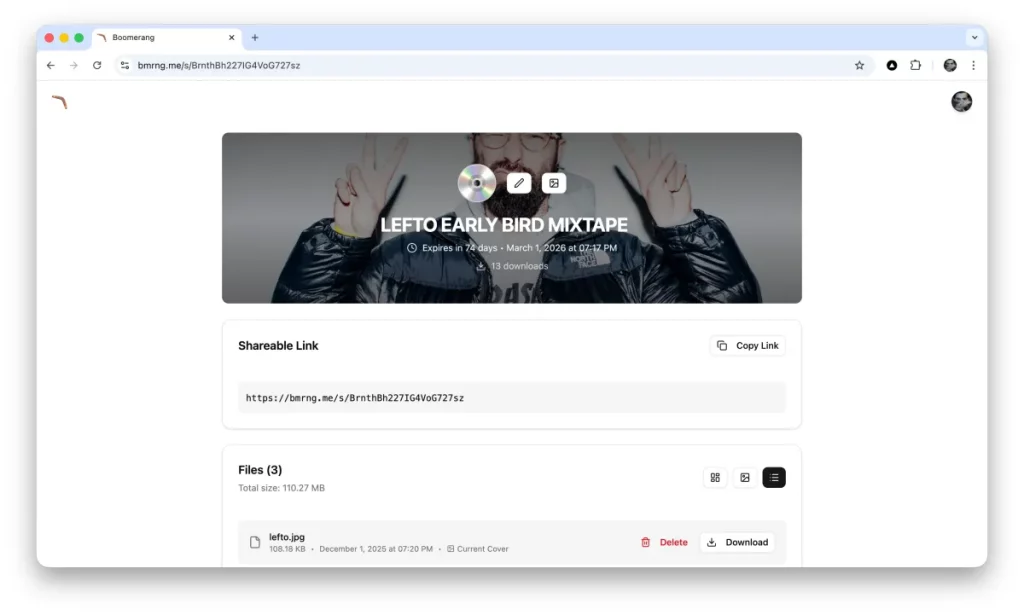 Il cofondatore di WeTransfer lancia un nuovo servizio di trasferimento file innovativo.
