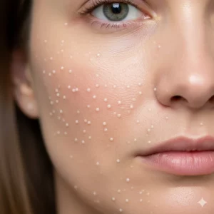 I grani di miglio sono piccolissime cisti superficiali benigne, dal colore bianco o giallognolo e...