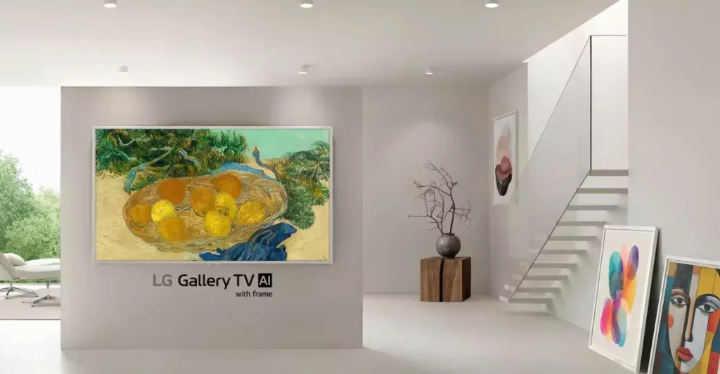 LG presenta il nuovo Gallery TV per esposizioni artistiche al CES 2026.