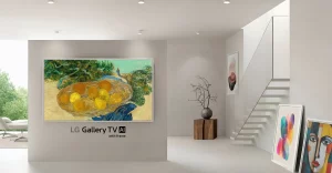 LG presenta il nuovo Gallery TV per esposizioni artistiche al CES 2026.