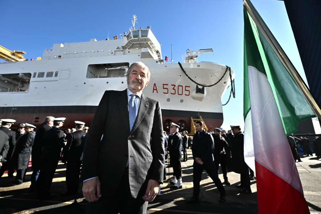 Nuova nave “Quirinale” in Liguria, il Presidente Bucci la definisce un “gioiello tecnologico”.