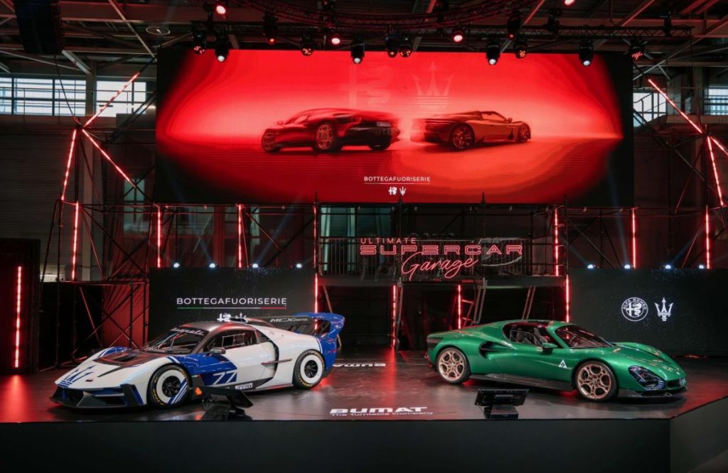 BottegaFuoriserie: Alfa Romeo e Maserati in mostra all’Ultimate Supercar Garage. Scopri l’eccellenza!