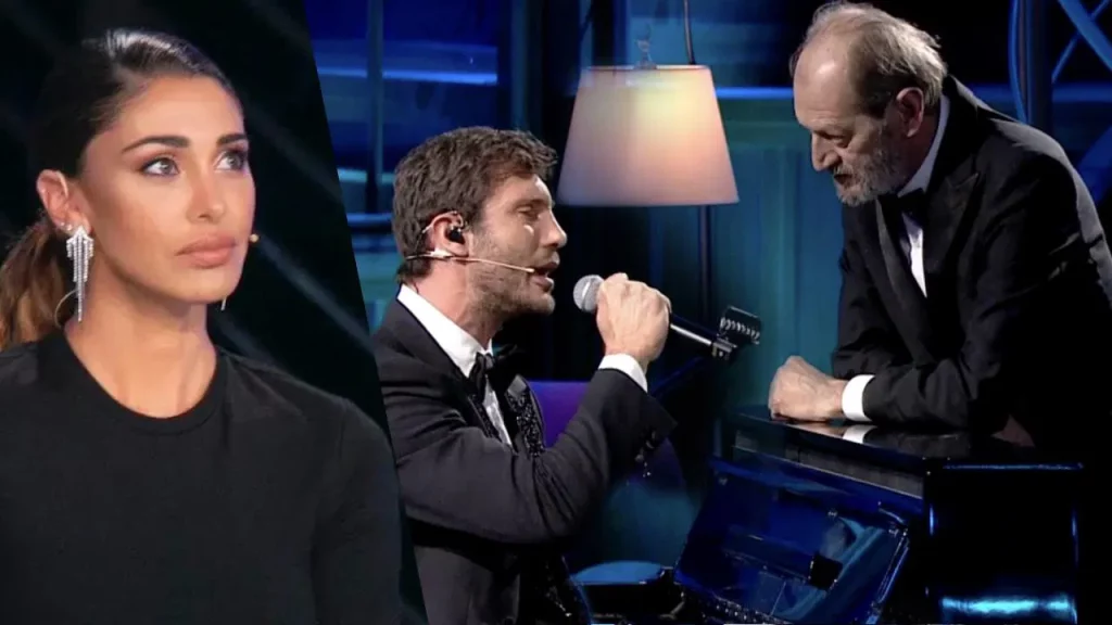 Belen Rodriguez in lacrime al funerale del papà di Stefano: momento commovente