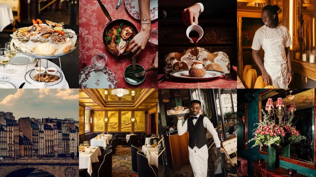 Il ristorante parigino abbraccia una nostalgia calda nel suo teatro di precisione.