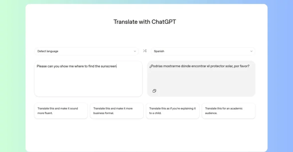 ChatGPT di OpenAI sfida Google Translate con traduzioni innovative e più accurate.