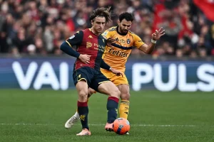 Genoa e Pisa pareggiano 1-1, Leris replica a Colombo al Ferraris.