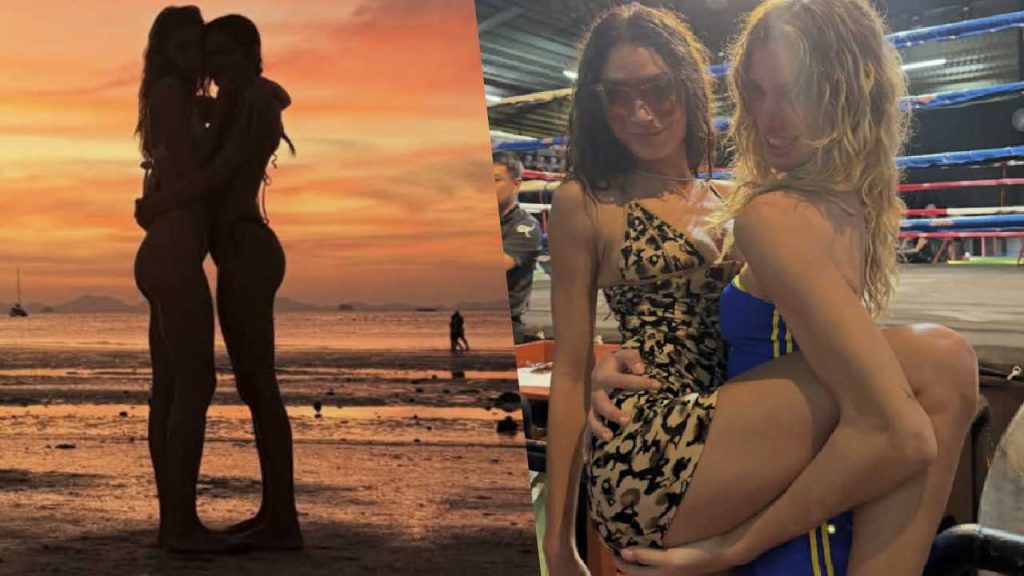 Elodie e Franceska sorridono abbracciate in Thailandia, momento di pura gioia insieme