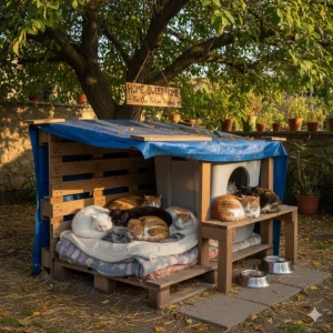 Come costruire un rifugio economico per proteggere i gatti dal freddo in inverno