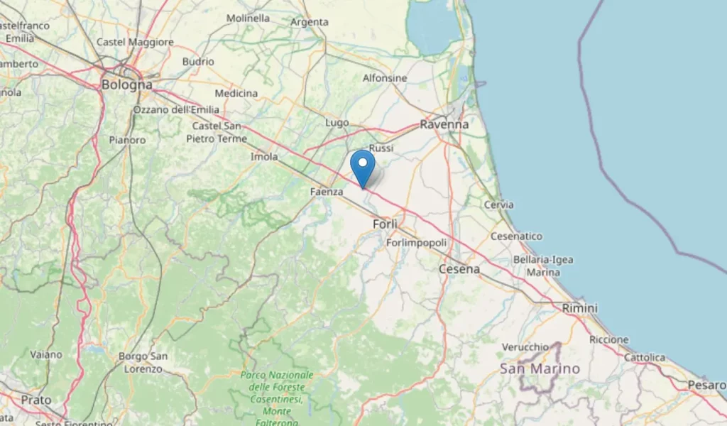 Terremoto potente: due forti scosse tra Forlì e Ravenna scuotono la regione.