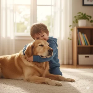 Insegna ai bambini a rispettare i cani per prevenire morsi e malintesi.