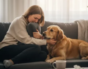Quando gli umani litigano, il cane consola il più debole: ecco perchè