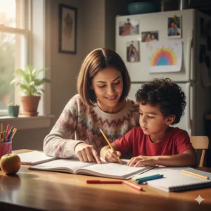 È giusto aiutare i figli piccoli a fare i compiti? Quando è il momento di lasciarli soli