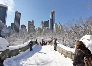 New York colpita da super tempesta: neve record e panico ghiaccio immobilizzano la città.
