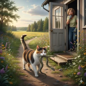 Quando il gatto porta a casa un raro serpente a due teste: l’incredibile scoperta in Florida