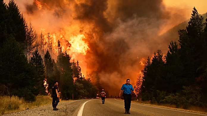 Pompieri della Patagonia: tra incendi devastanti e sfide di austerità nella foresta millenaria.
