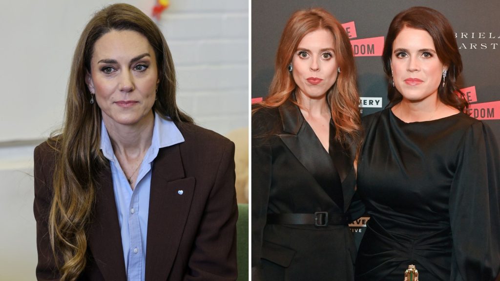 Kate Middleton sostiene le sorelle Eugenie e Beatrice in momenti difficili e commoventi.