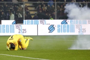 Divieto di trasferta ai tifosi nerazzurri fino al 23 marzo dopo il petardo contro Audero.