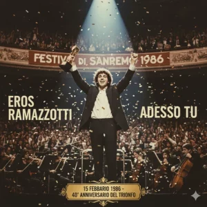 Eros Ramazzotti: 40 anni fa il trionfo sanremese con “Adesso tu”