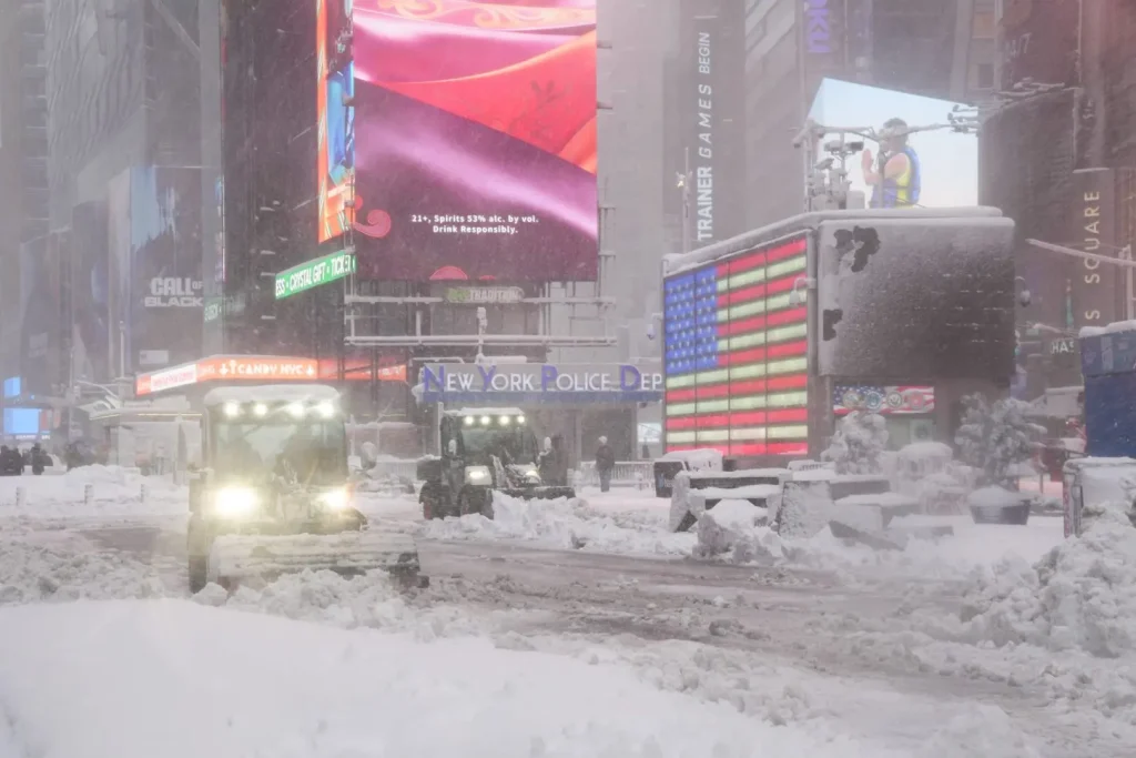 Neve a New York: la città tra straordinarie bellezze e sfide invernali.