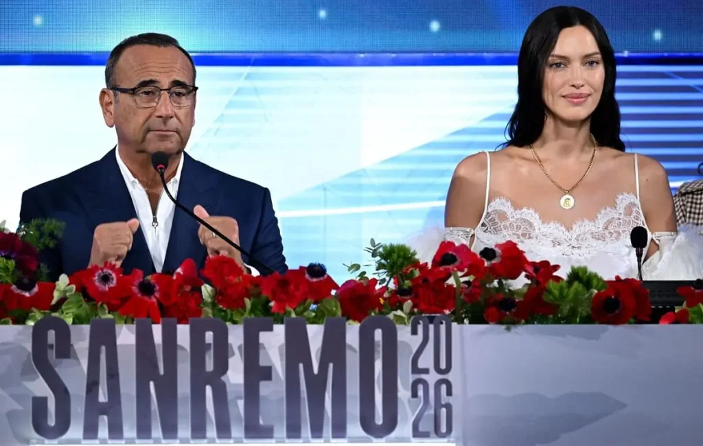 Sanremo 2026, Conti: “Scelgo le canzoni, poche donne in gara” Irina Shayk: “Femminista a modo mio”