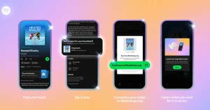 Spotify collabora con Bookshop.org per la vendita di libri fisici. Scopri di più!