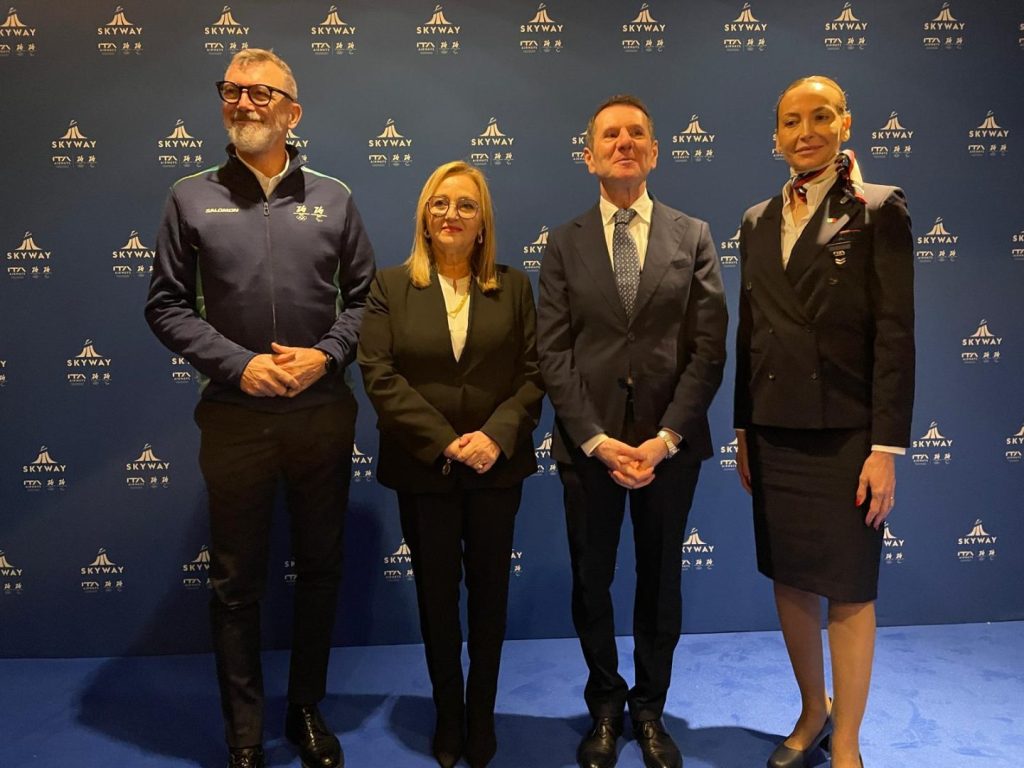 Ita Airways celebra le Olimpiadi invernali con l’evento Skyway a Milano.