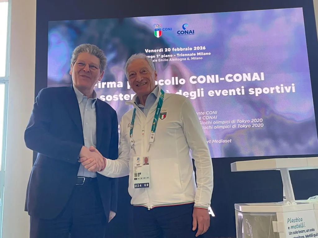 Sport italiani uniti per l’ambiente: nasce l’alleanza Coni-Conai per la sostenibilità.