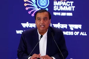 Reliance annuncia piano investimento di 110 miliardi di dollari in AI per le ambizioni tech indiane.