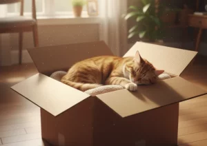 Perché i gatti amano nascondersi dentro le scatole di cartone
