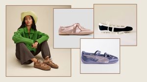 Ballet pump-sneaker ibrido: il trend versatile di scarpe che si adatta a ogni look.