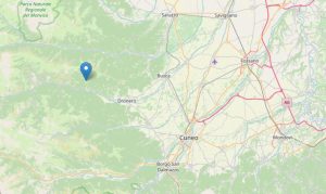 Terremoto in provincia di Cuneo: scossa nocturna di magnitudo 2.9 registrata.