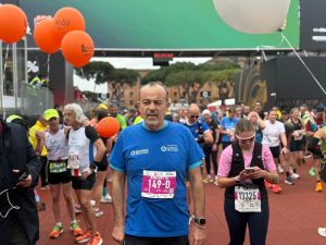 Aurigemma partecipa alla staffetta solidale Run4Rome per sostenere il Charity Program della Maratona di Roma.