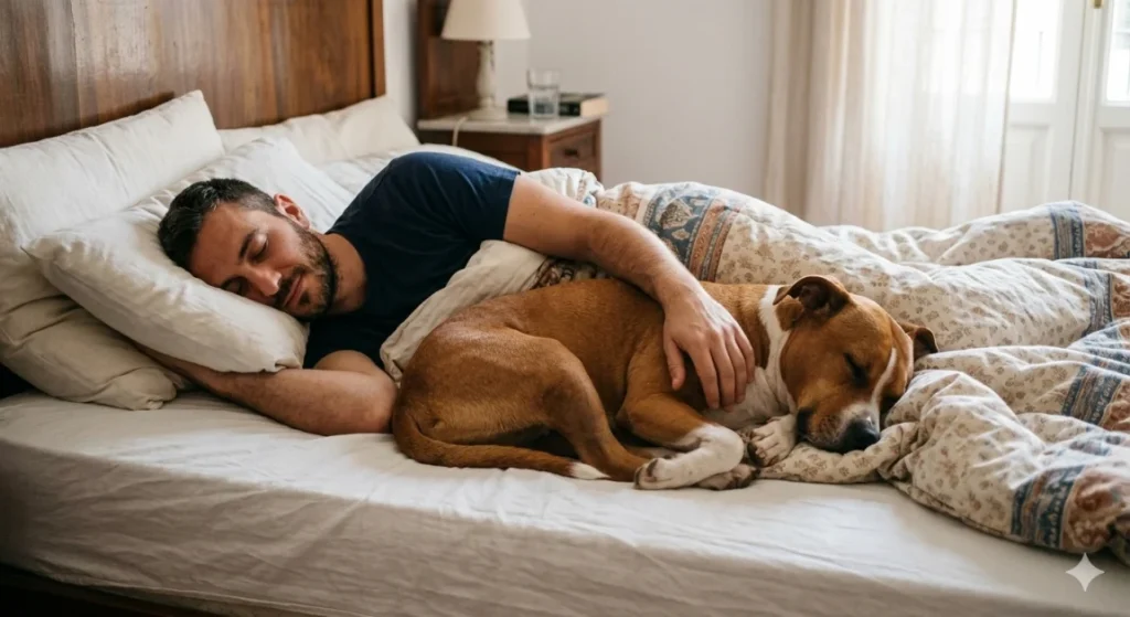 Perché il cane dorme sul nostro letto? Scopri le ragioni