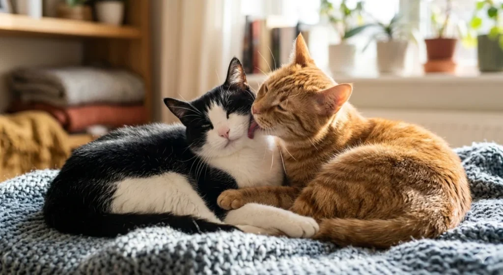 Perché i gatti si puliscono a vicenda: tra affetto, gerarchie e igiene