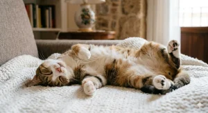Cosa significa quando il gatto dorme a pancia in su? Scopri cosa ci sta dietro