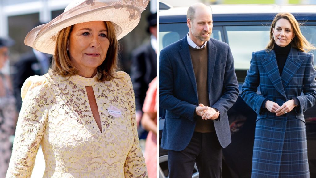 La costante presenza di Carole Middleton ha offerto a Kate e William spazio vitale fondamentale.