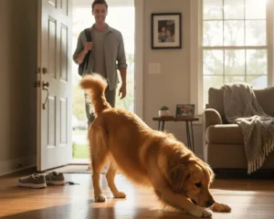 Perché il cane si stiracchia quando torni a casa? Significato e comportamenti