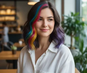 Strisce colorate nei capelli: il nuovo trend che conquista i social