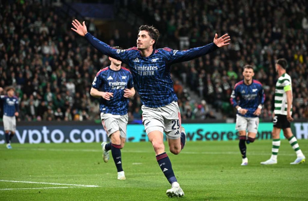 Havertz guida l’Arsenal alla vittoria contro lo Sporting Lisbona in trasferta