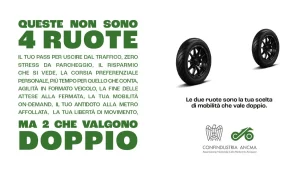 ANCMA lancia la campagna “Due ruote che valgono il doppio” per promuovere la mobilità sostenibile.