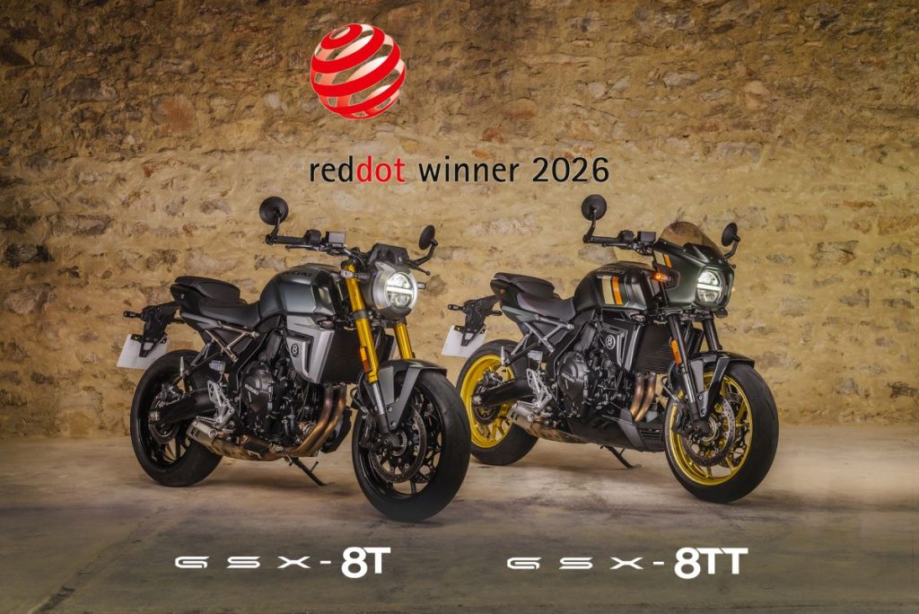 Suzuki GSX-8T e GSX-8TT trionfano al Red Dot Design Award 2023. Ecco perché!