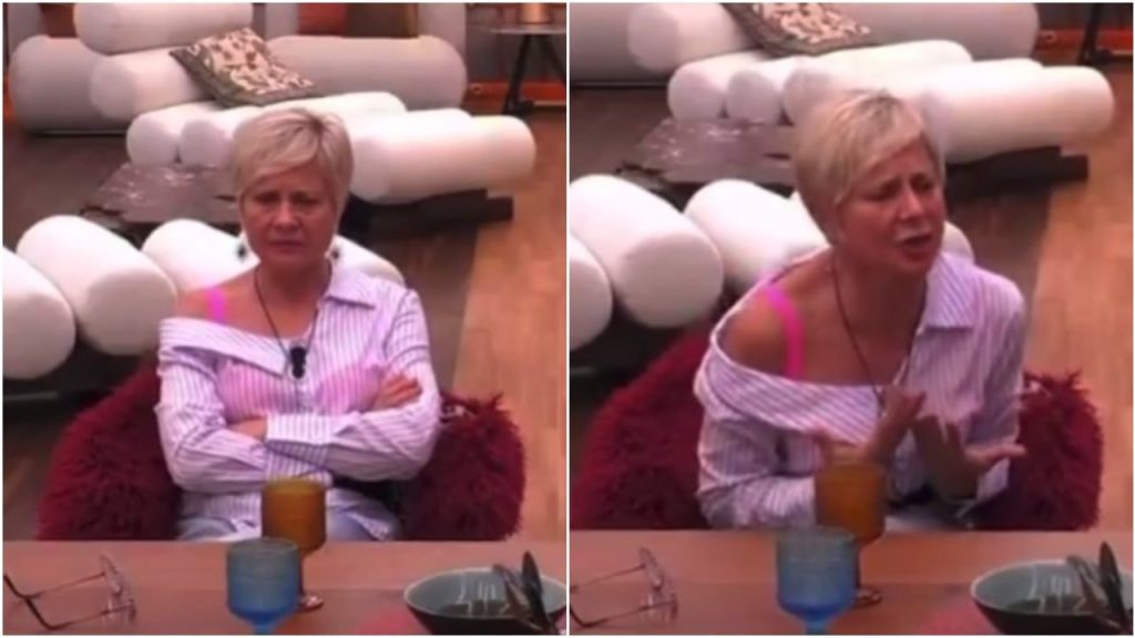 Antonella Elia in crisi profonda al Grande Fratello Vip: urla, minacce e lacrime.