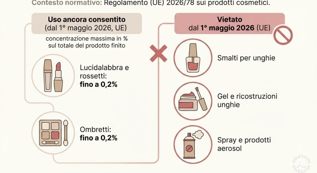 Divieto smalti e gel glitterati dal 2026: impatti su cosmetici e professionisti del settore