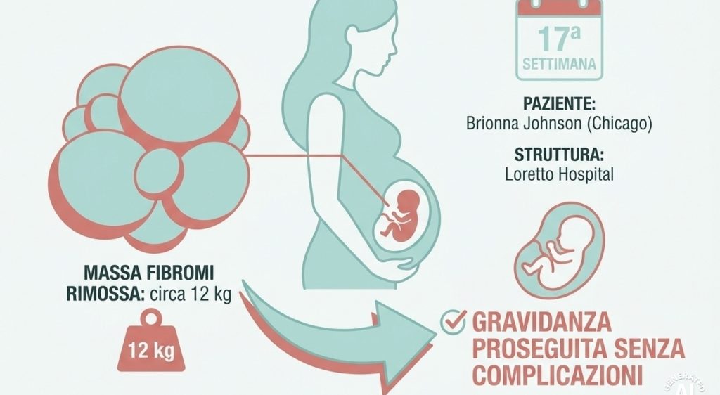 Gravidanza a rischio: 27enne sconfigge fibromi di 12 chili senza abortire