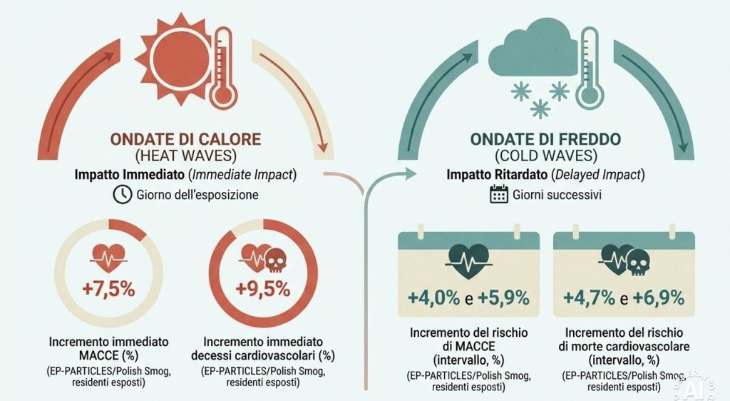 Estremi climatici aumentano il rischio di infarti e ictus: proteggi il tuo cuore.