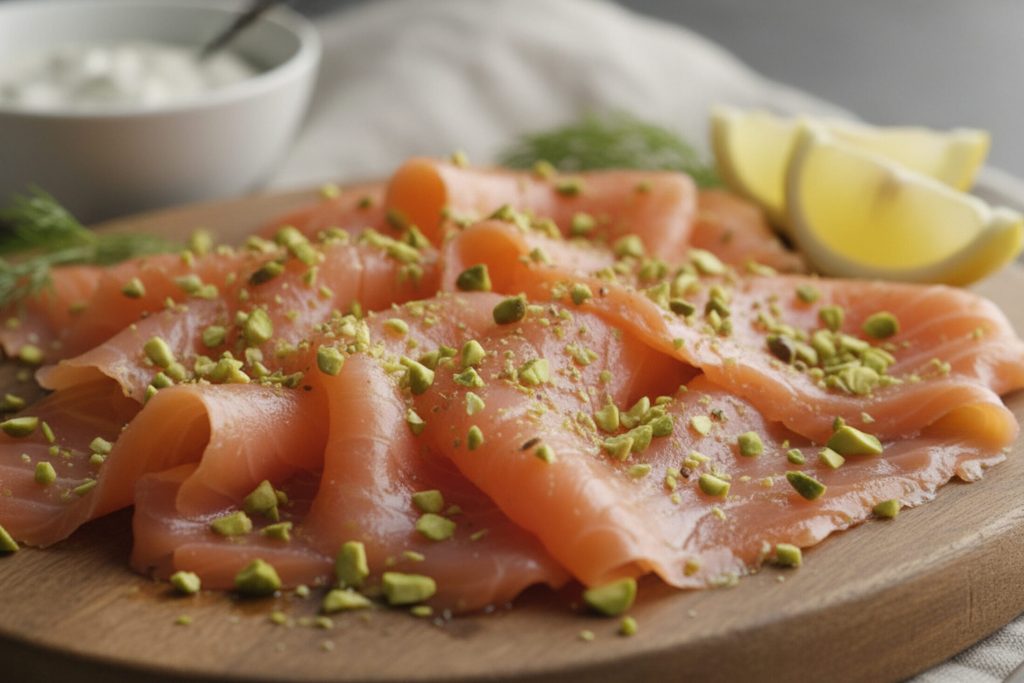 Rischio Listeria: richiamato salmone affumicato Lidl con pistacchio, attenzione agli acquirenti.