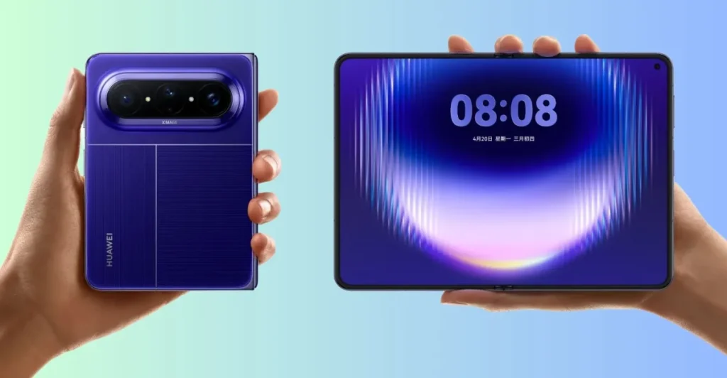 Huawei lancia il primo smartphone pieghevole ampio, superando Samsung e Apple sul mercato.