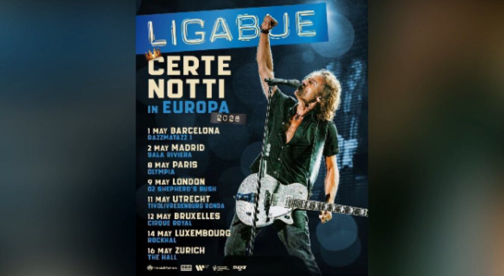 Ligabue parte da Barcellona con il tour europeo “Certe Notti in Europa”